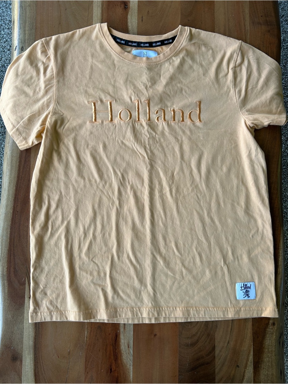 Vintage Y2K Streetwear Holland Dutch Denim Limited Edition Peach Embroidered